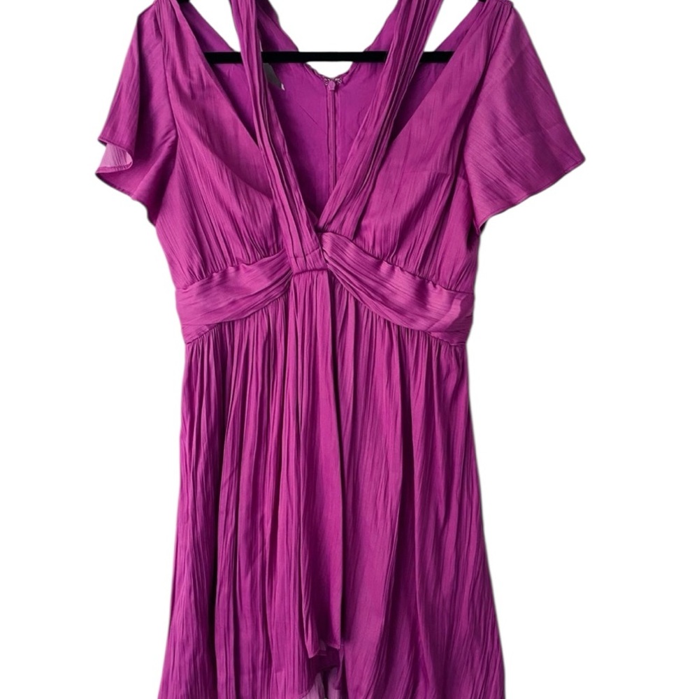 Anthropologie V-Neck Luminous Mini Dress - NWT! - Picture 4 of 8